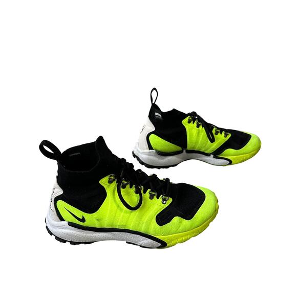 NikeLab Zoom Talaria Flyknit Mid in \'OG Neon\' Yellow-Green & Black main image 14